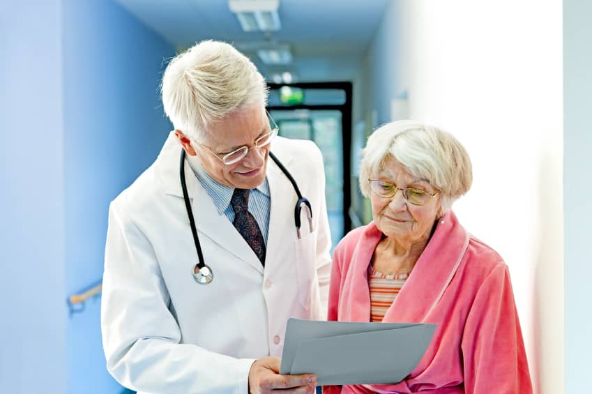 Social Security. Doctor and Patient discussing,