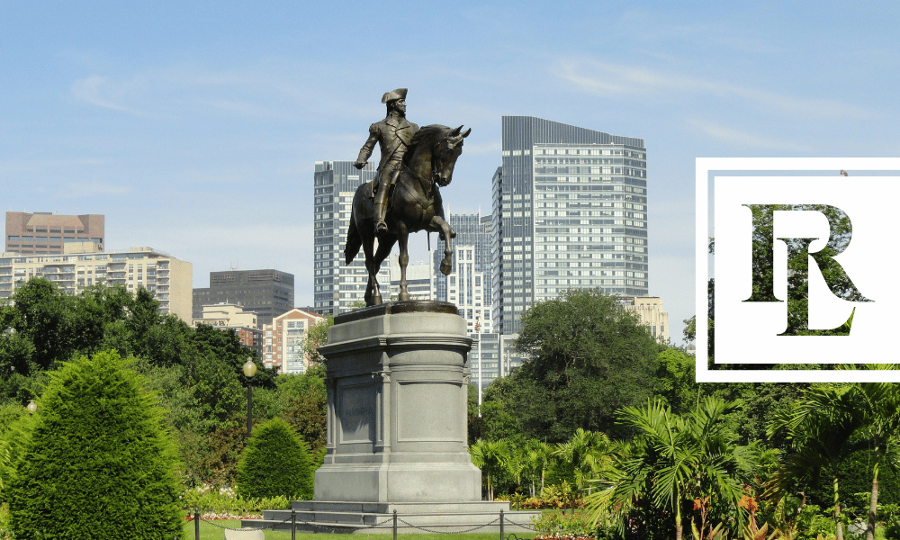 Statue in downtown boston