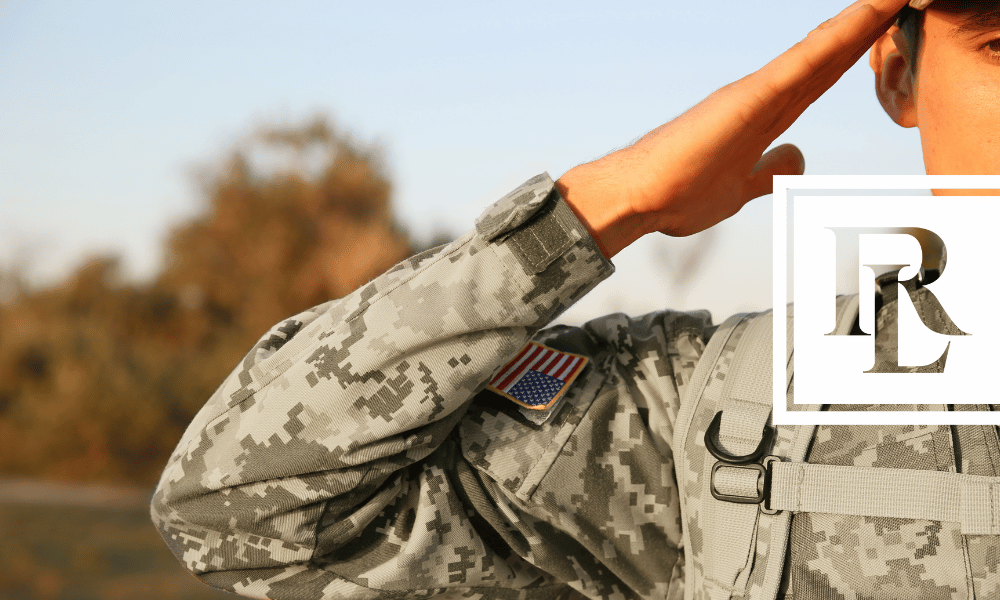 Soldier saluting