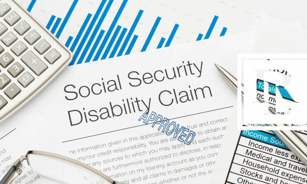 Social Social Disability Claim paperwork on table