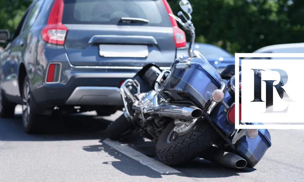 motorcycle and car accident