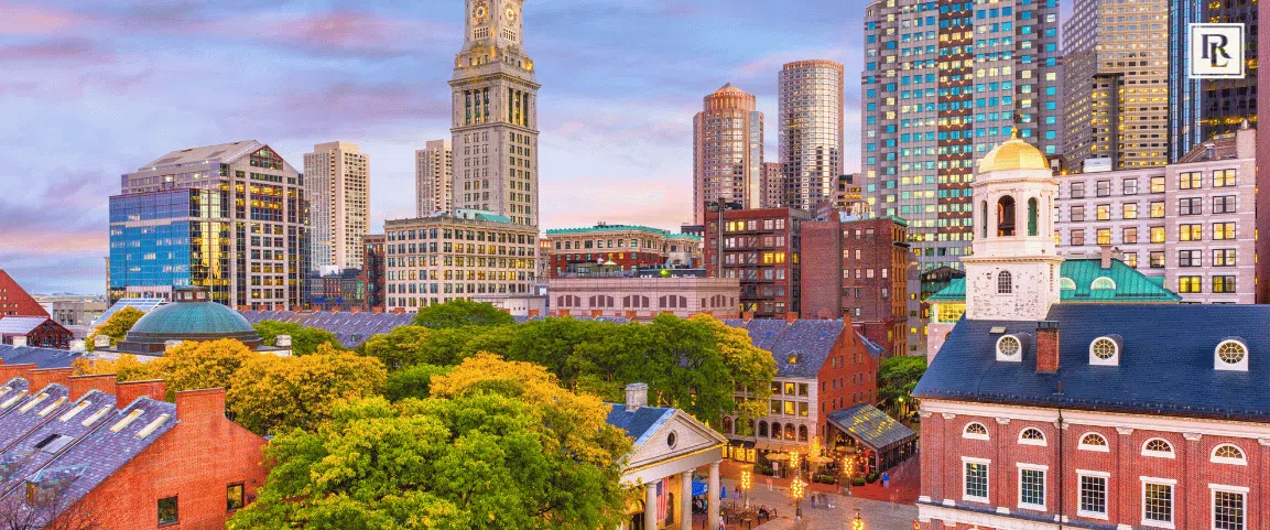 Boston skyline of buildings