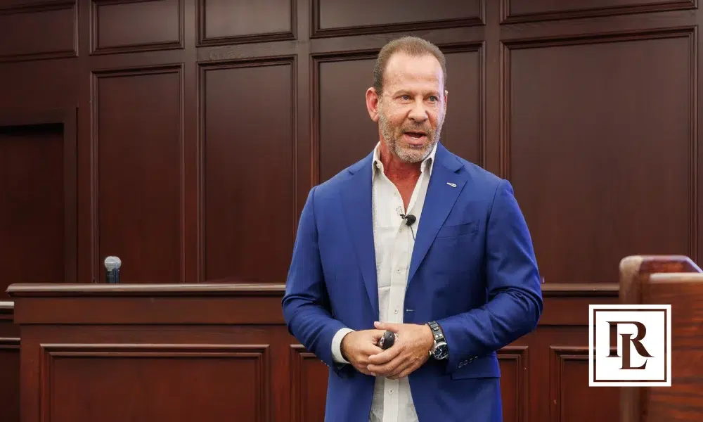 Rob Levine speaking at Roger Williams University School of Law