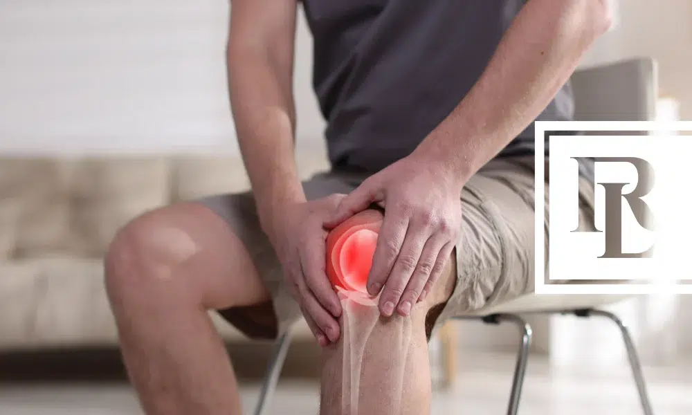 Man experiencing chronic pain in his knee